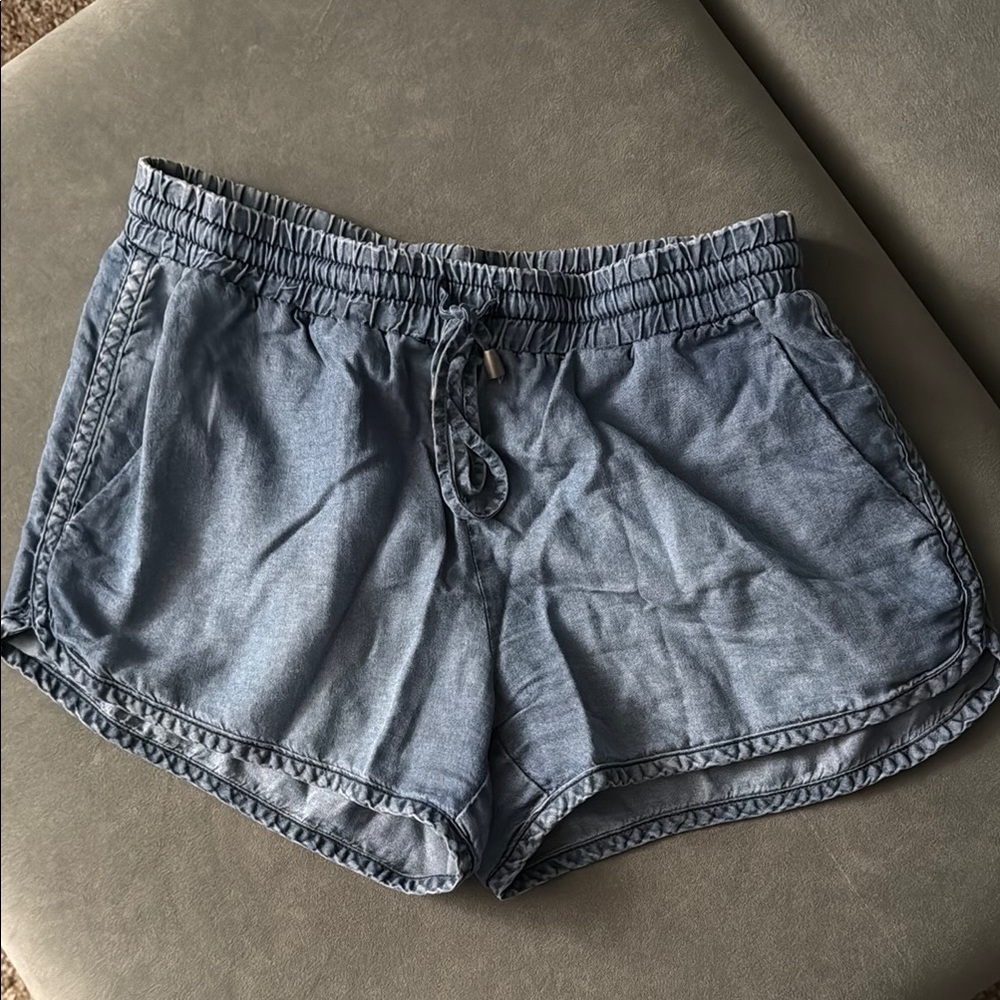 Chambray Shorts